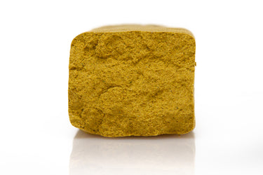 PLACA grande cortada por la mitad, de hachis polen de CBD y CBN