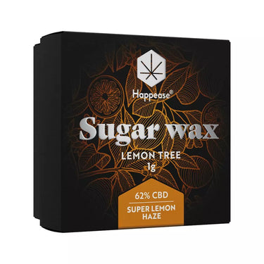 sugar wax sobre fondo blanco