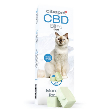 bites para gatos con cbd marca cibapet con fondo blanco