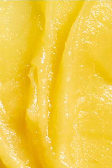 textura del alivum cbd forte para alivio delosdolores menstruales, crema amarilla rugosa y brillante