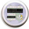 lata circular de bálsamo recuperador de CBD