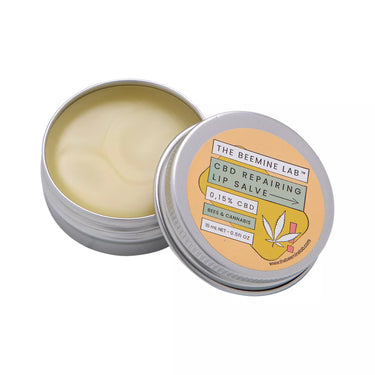bálsamo labial de cbd beemine abierto